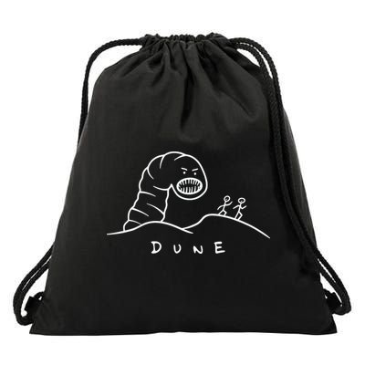 Dune Funny Sandworm Drawstring Bag