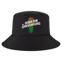 Down For Shenanigans Swinger Couple Upside Down Pineapple Cool Comfort Performance Bucket Hat