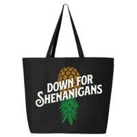 Down For Shenanigans Swinger Couple Upside Down Pineapple 25L Jumbo Tote