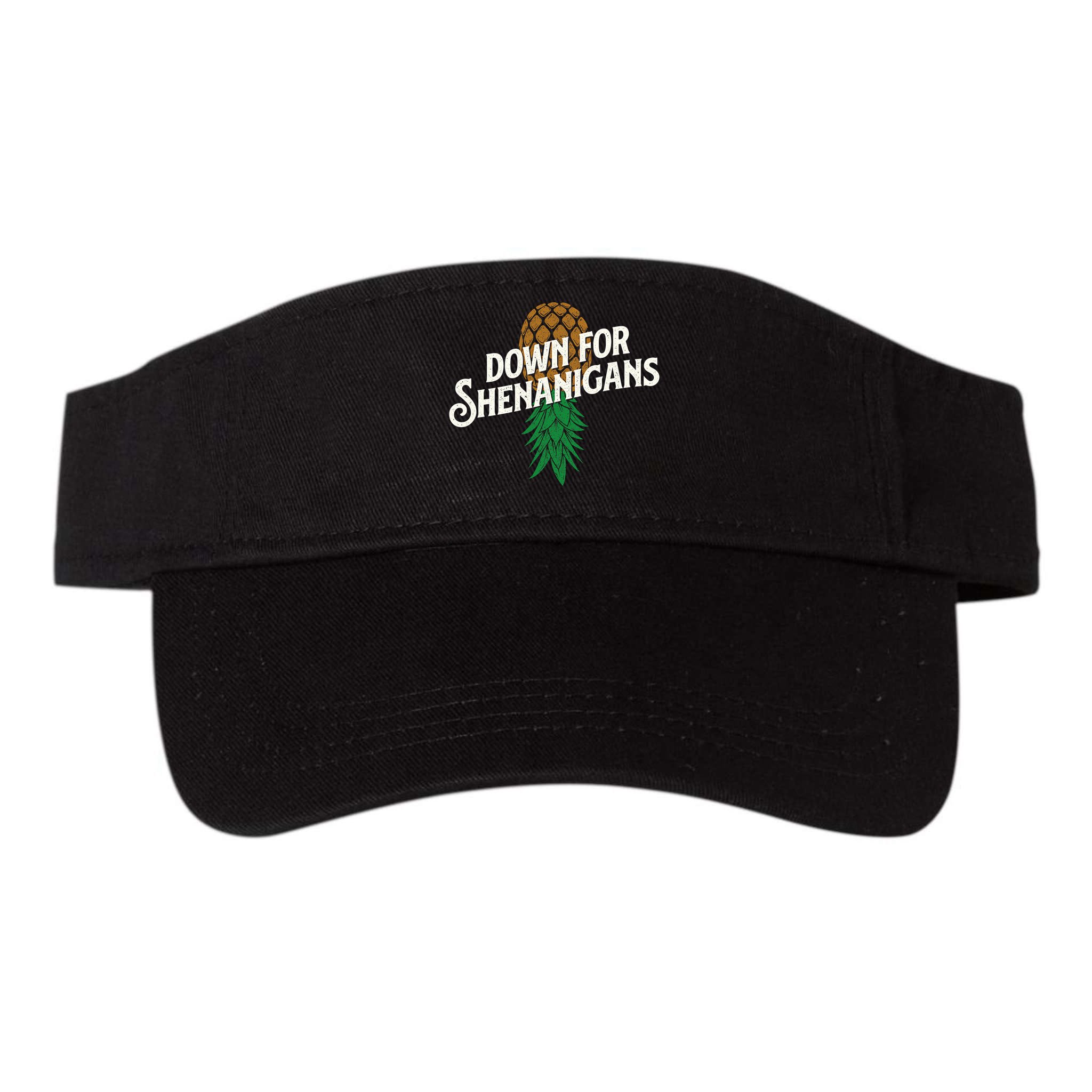 Down For Shenanigans Swinger Couple Upside Down Pineapple Visor