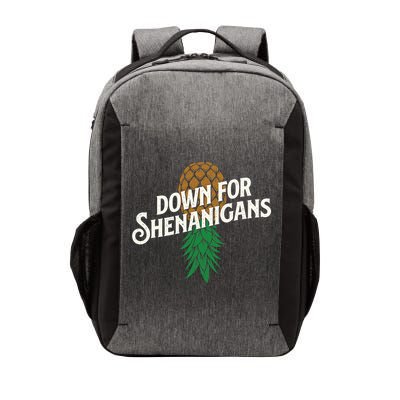 Down For Shenanigans Swinger Couple Upside Down Pineapple Vector Backpack