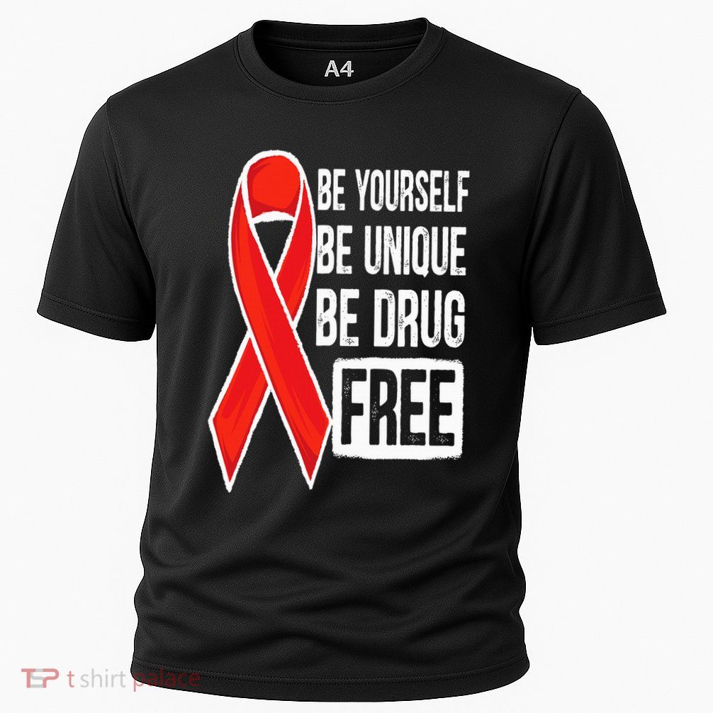 Drug Free Say No To Drugs Wear Red Awareness Red Ribbon Week Performance Shirt