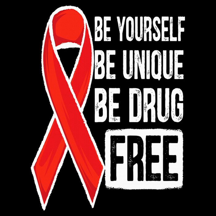 Drug Free Say No To Drugs Wear Red Awareness Red Ribbon Week Impact Tech Backpack
