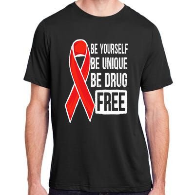 Drug Free Say No To Drugs Wear Red Awareness Red Ribbon Week Adult ChromaSoft Performance T-Shirt