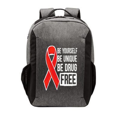 Drug Free Say No To Drugs Wear Red Awareness Red Ribbon Week Vector Backpack