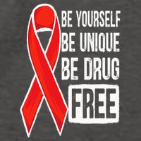 Drug Free Say No To Drugs Wear Red Awareness Red Ribbon Week Vector Backpack
