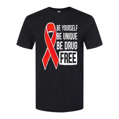 Drug Free Say No To Drugs Wear Red Awareness Red Ribbon Week Softstyle CVC T-Shirt