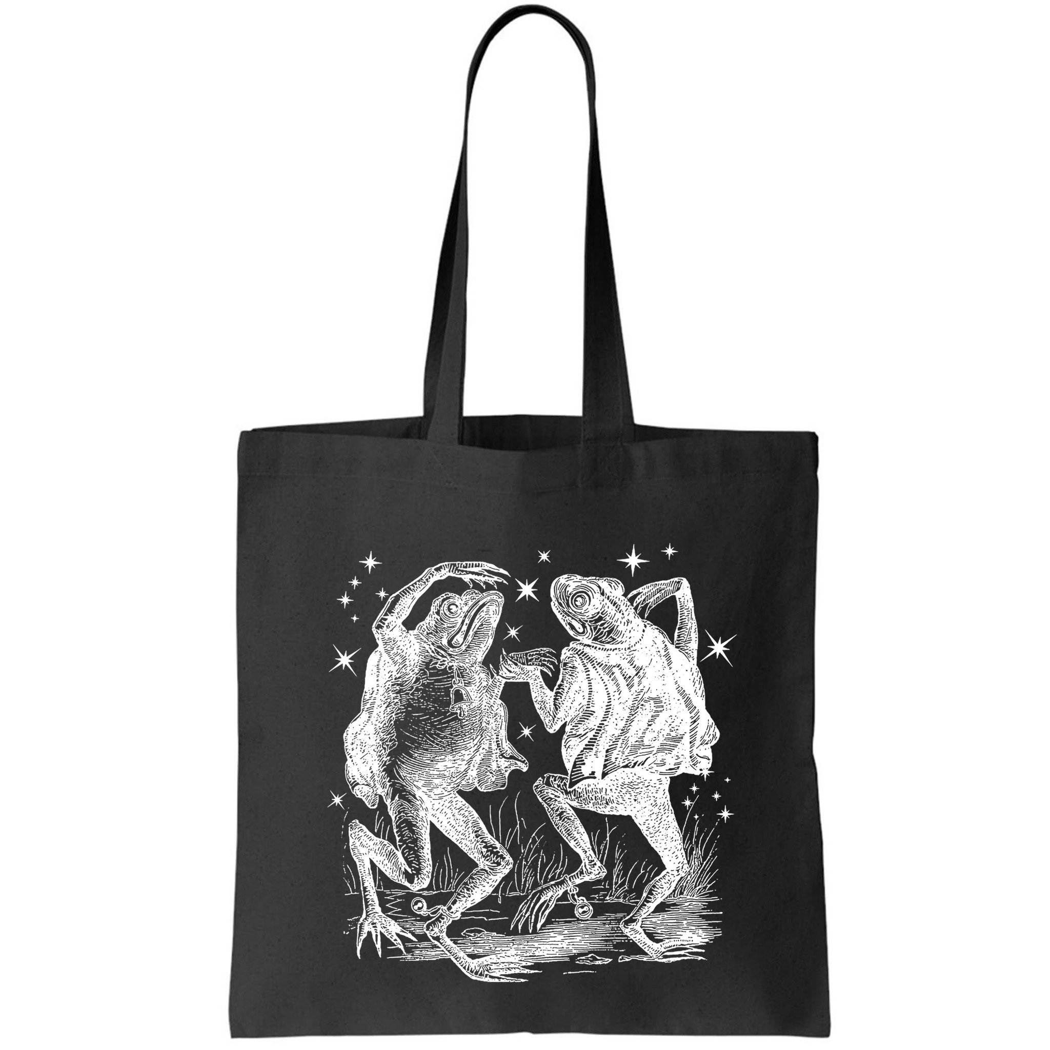Dancing Frog Stars Vintage Bag