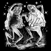 Dancing Frog Stars Vintage Bag