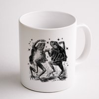 Dancing Frog Stars Vintage Coffee Mug