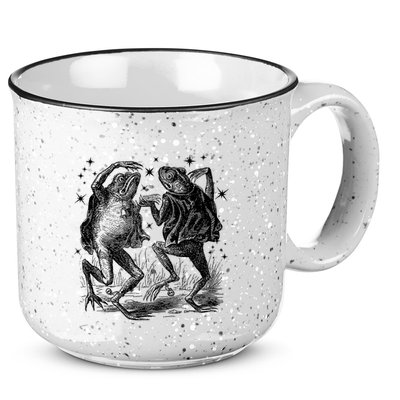 Dancing Frog Stars Vintage 15oz Campfire Ceramic Mug