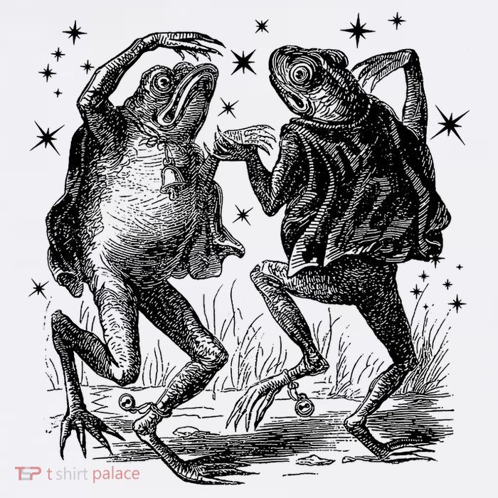 Dancing Frog Stars Vintage Flatbill Hat