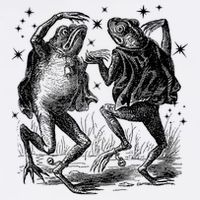 Dancing Frog Stars Vintage Toddler T-Shirt