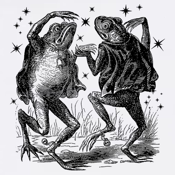 Dancing Frog Stars Vintage Toddler T-Shirt