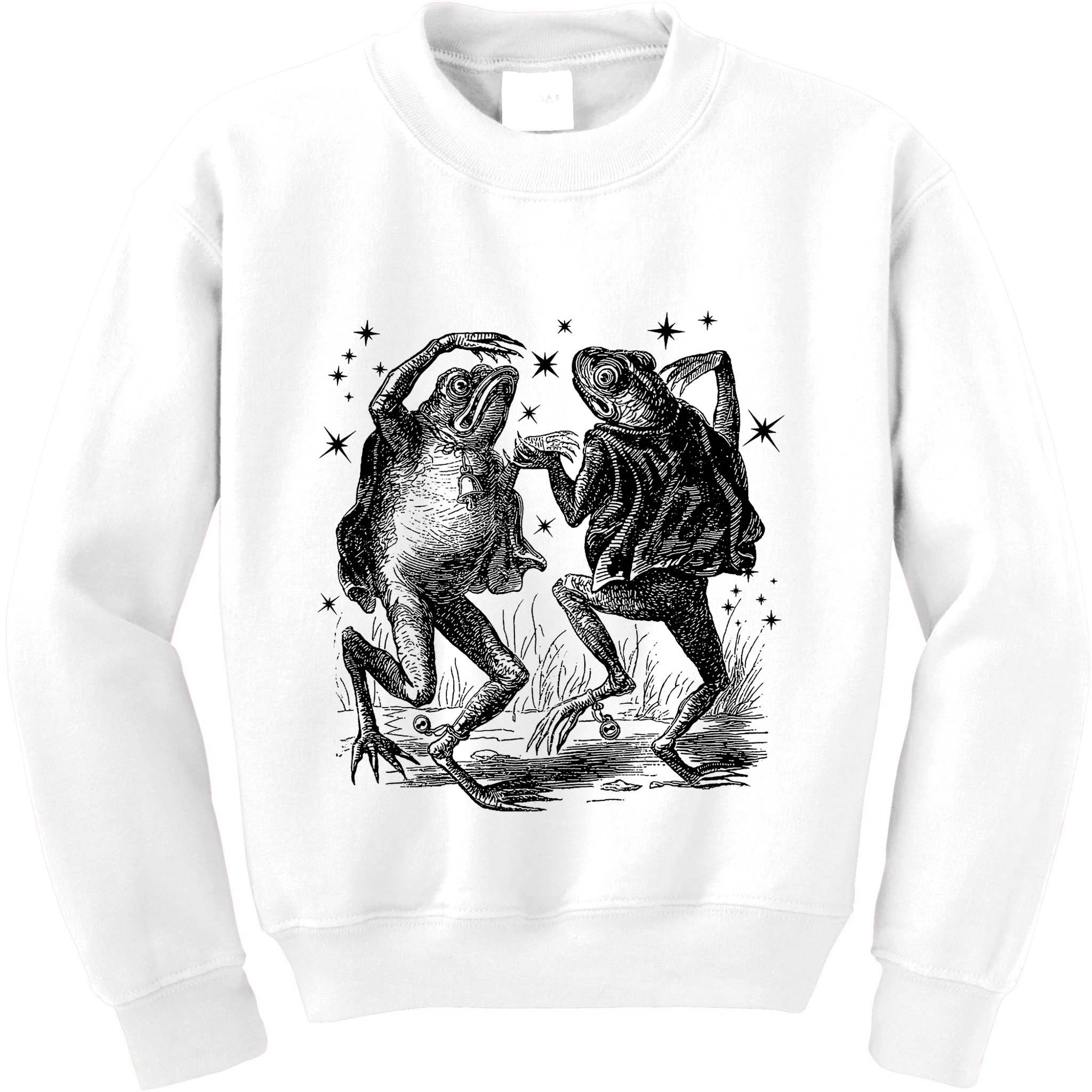 Dancing Frog Stars Vintage Kids Sweatshirt
