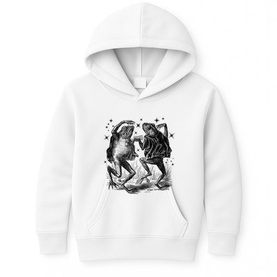 Dancing Frog Stars Vintage Kids Hoodie