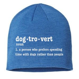 Dogtrovert Funny Sarcastic Dog Lover Sustainable Beanie