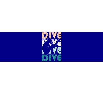 Dive Funny Springboard Diving Gift For High Diver Girls Meaningful Gift Bumper Sticker