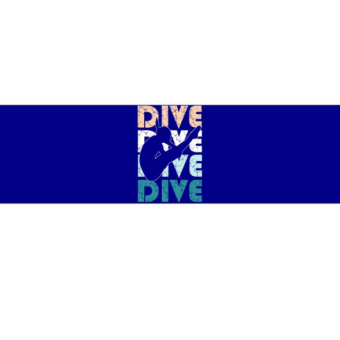 Dive Funny Springboard Diving Gift For High Diver Girls Meaningful Gift Bumper Sticker