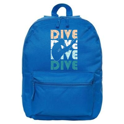 Dive Funny Springboard Diving Gift For High Diver Girls Meaningful Gift 16 in Basic Backpack