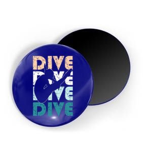 Dive Funny Springboard Diving Gift For High Diver Girls Meaningful Gift Magnet