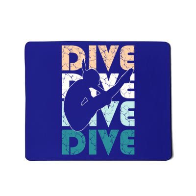 Dive Funny Springboard Diving Gift For High Diver Girls Meaningful Gift Mousepad