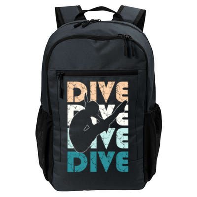 Dive Funny Springboard Diving Gift For High Diver Girls Meaningful Gift Daily Commute Backpack