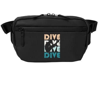 Dive Funny Springboard Diving Gift For High Diver Girls Meaningful Gift Crossbody Pack