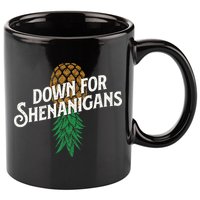 Down For Shenanigans Swinger Couple Upside Down Pineapple 11oz C Handle Ceramic Mug