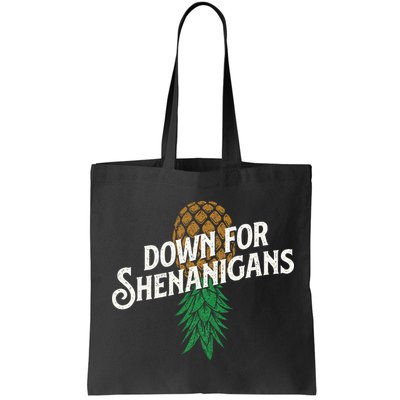 Down For Shenanigans Swinger Couple Upside Down Pineapple Bag