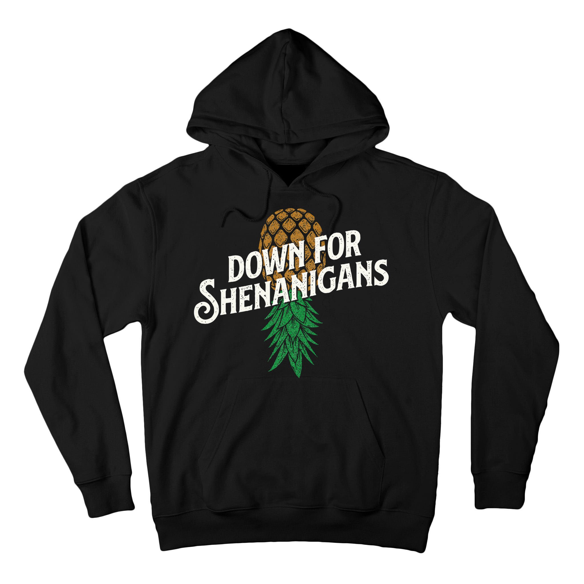 Down For Shenanigans Swinger Couple Upside Down Pineapple Tall Hoodie