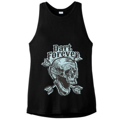 Dart Forever Skull Ladies PosiCharge Tri-Blend Wicking Tank