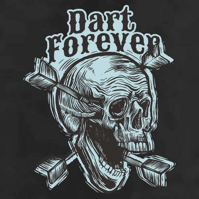 Dart Forever Skull Garment-Dyed Fleece Hoodie