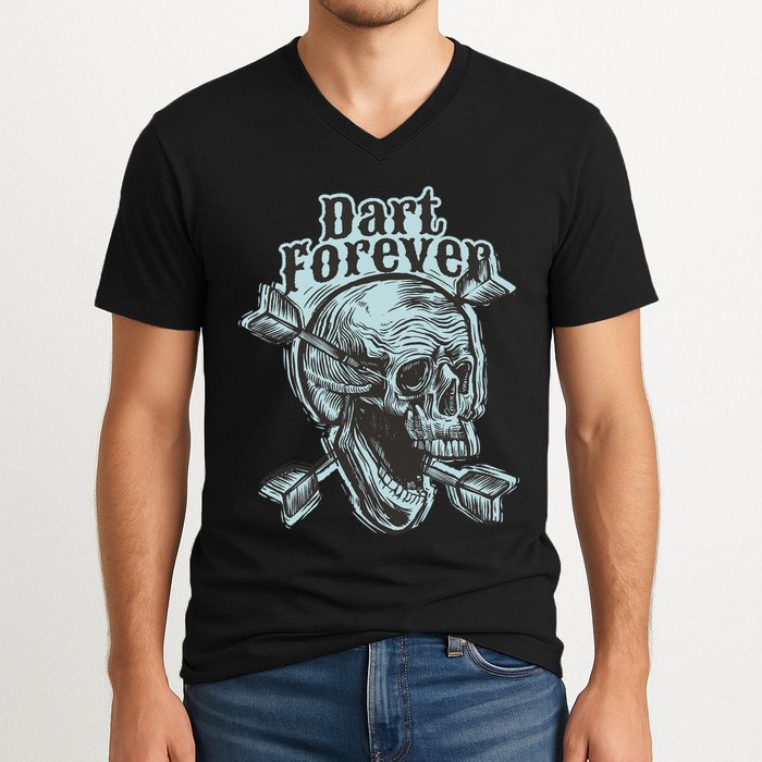 Dart Forever Skull V-Neck T-Shirt