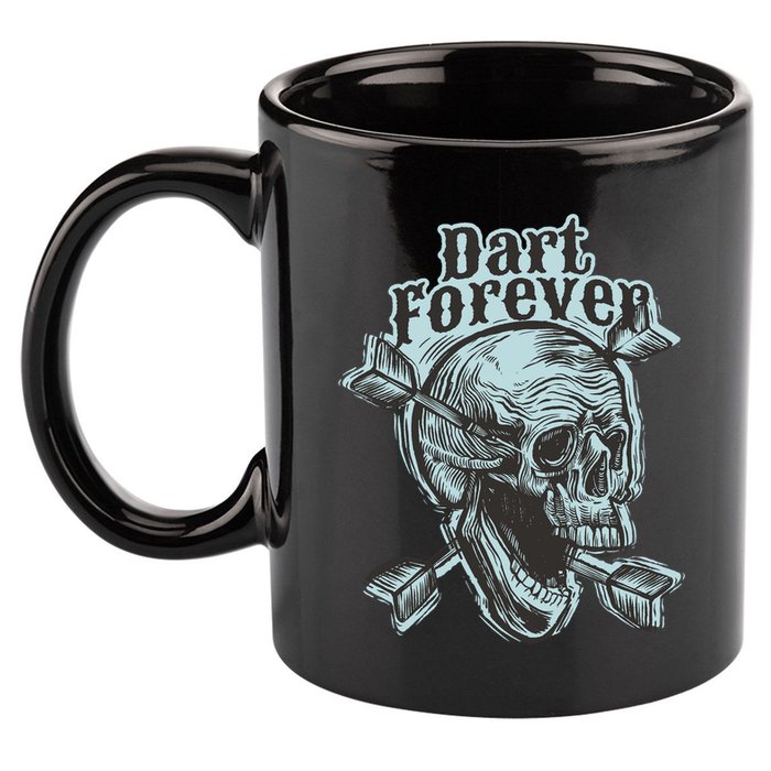 Dart Forever Skull 11oz C Handle Ceramic Mug