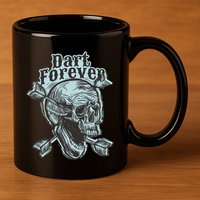 Dart Forever Skull 11oz C Handle Ceramic Mug