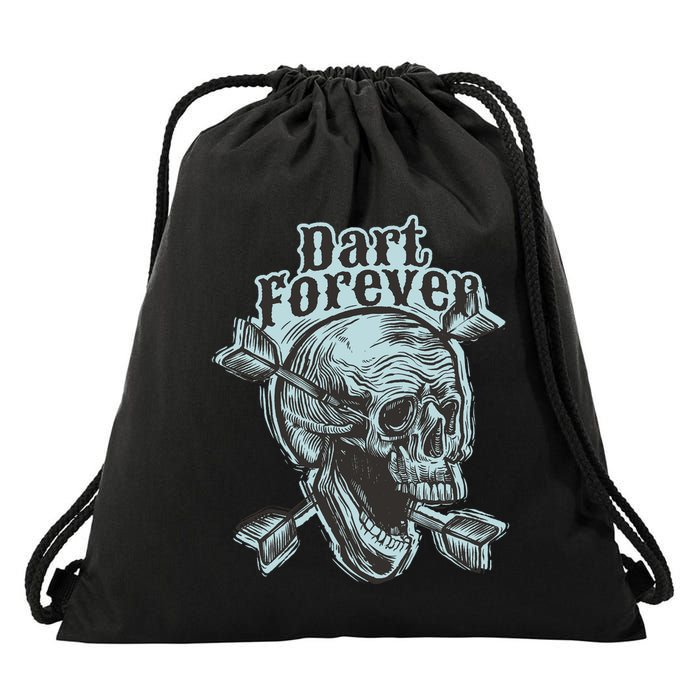 Dart Forever Skull Drawstring Bag