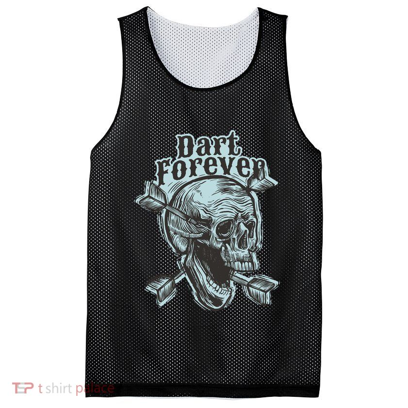 Dart Forever Skull Mesh Reversible Basketball Jersey Tank