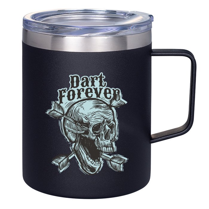 Dart Forever Skull 12oz Stainless Steel Coffee Mug