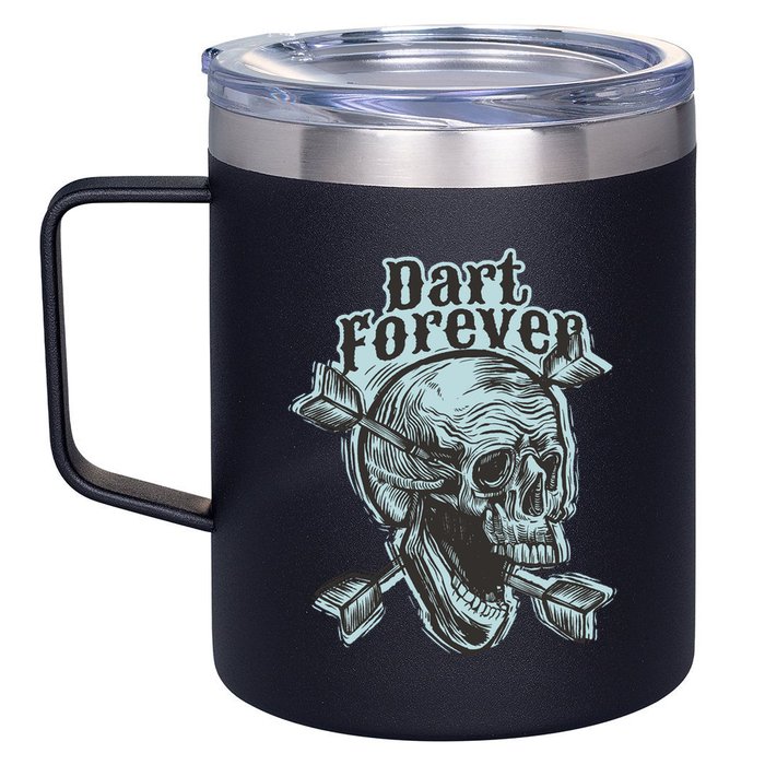 Dart Forever Skull 12oz Stainless Steel Coffee Mug