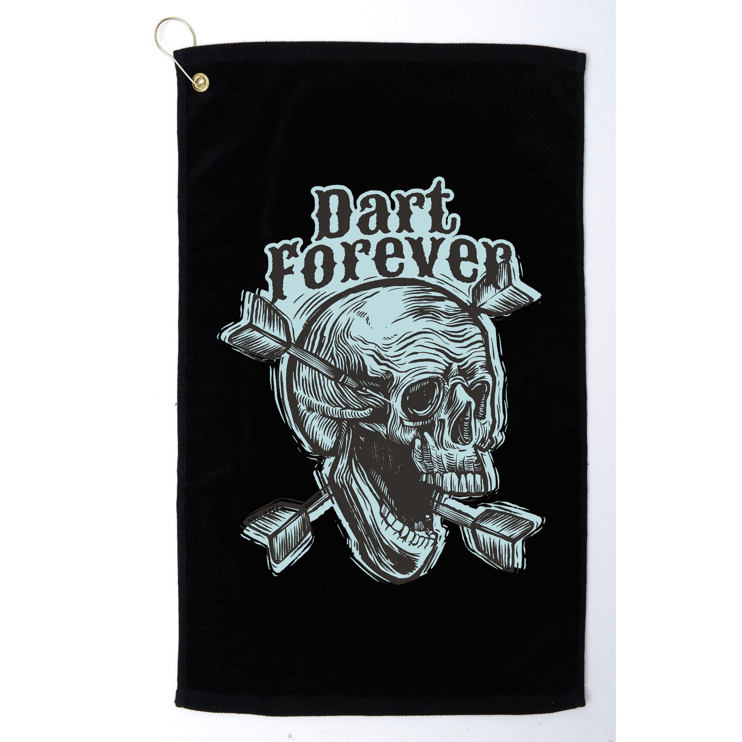 Dart Forever Skull Golf Towel