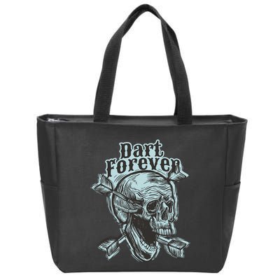 Dart Forever Skull Zip Tote Bag