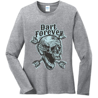 Dart Forever Skull Ladies Long Sleeve Shirt
