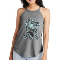 Dart Forever Skull Women's Perfect Tri Rocker Tank