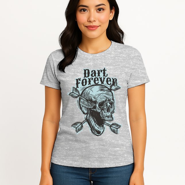 Dart Forever Skull Womens T-Shirt