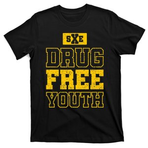 Drug Free Straight Edge Crew T-Shirt