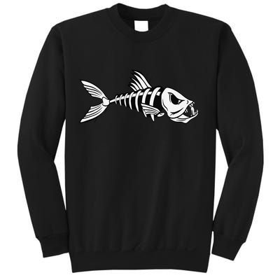 Dead Fish Skeleton Fishing Sweatshirt