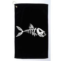 Dead Fish Skeleton Fishing Golf Towel