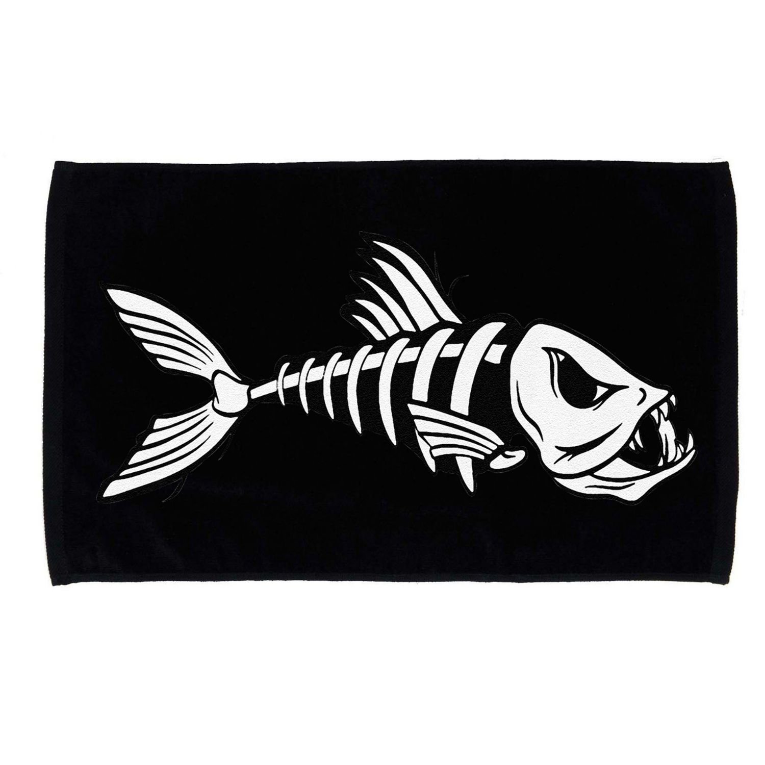 Dead Fish Skeleton Fishing Microfiber Hand Towel