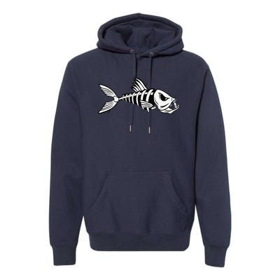 Dead Fish Skeleton Fishing Premium Hoodie